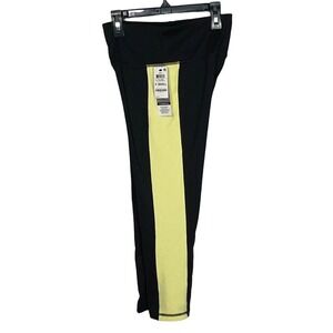 Ideology Women's Essentials Colorblocked Cropped Leggings Yellow, XS